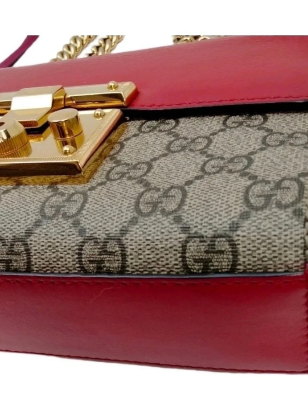 Gucci 🌹Padlock Small GG Supreme Shoulder Bag -Excellent condition - Picture 9 of 14